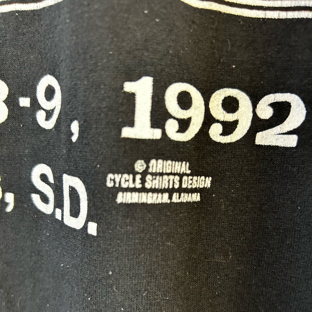 New Condition! Vintage Sturgis 1992 T Shirt.Size XL. - Picture 5 of 7